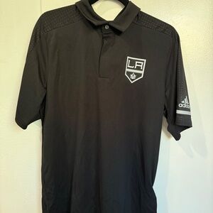Mens Adidas NHL LA Kings GameDay Polo